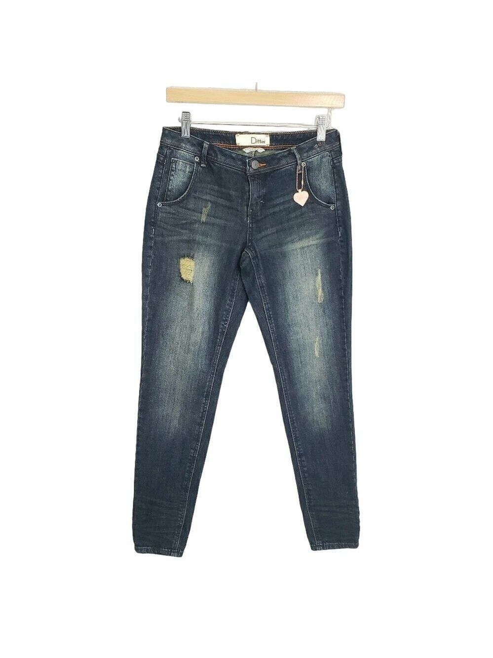 Dittos Women's Boyfriend Crop Low Rise Jeans Size 24